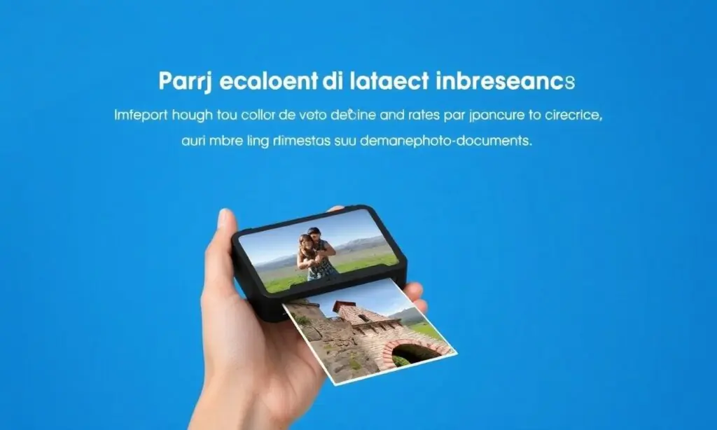 Mini impresora portátil con Bluetooth y sin tinta imprime fotos y documentos