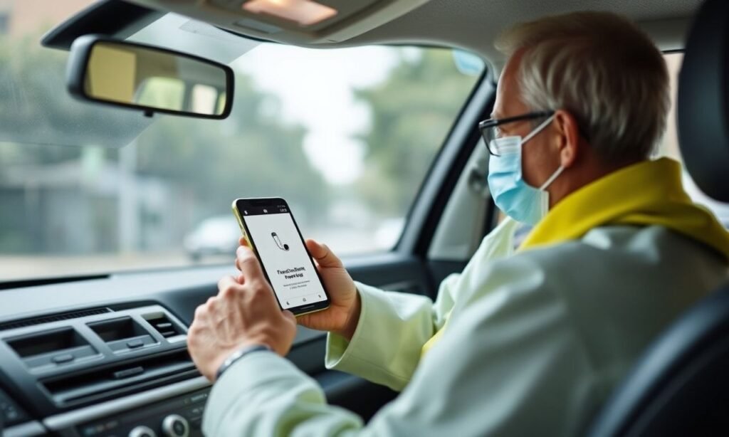 Anciano conduce Uber por factura médica de cáncer