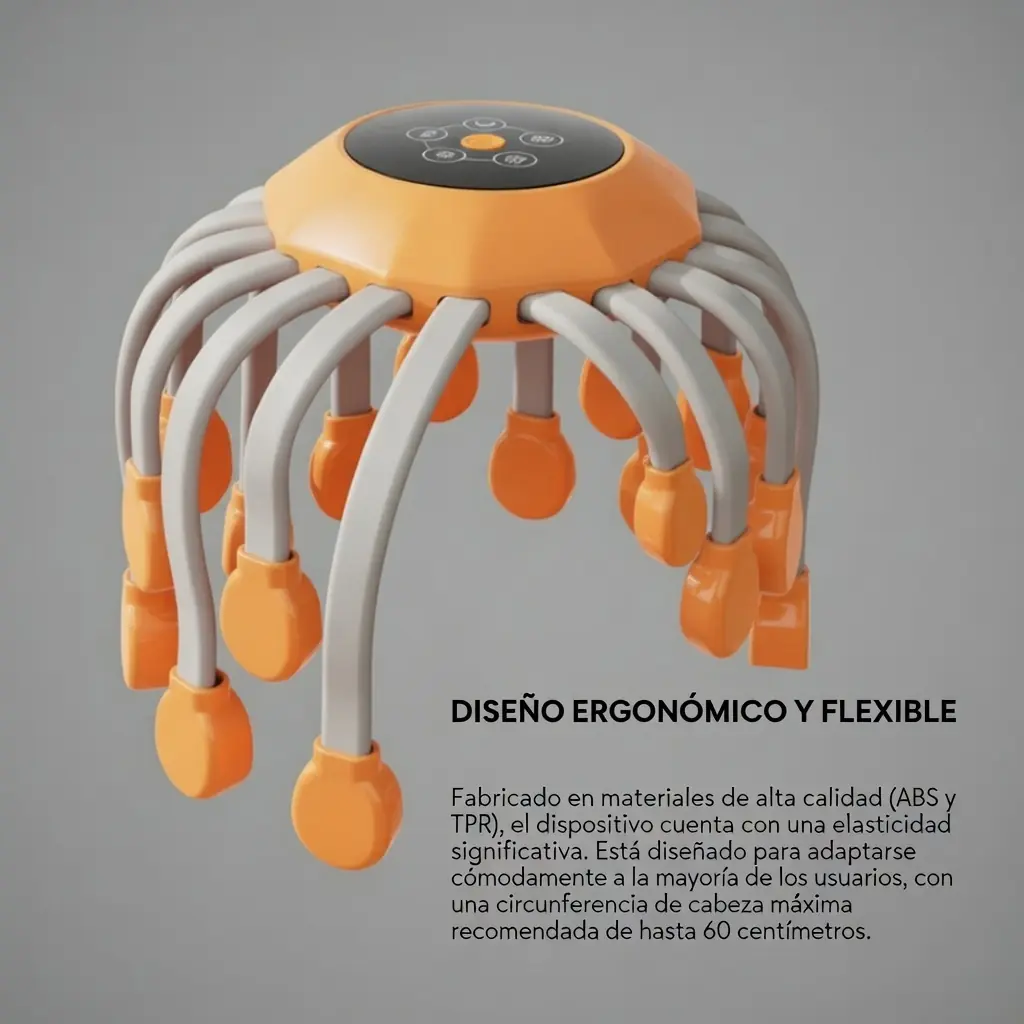Masajeador Eléctrico de Cuero Cabelludo: Alivio del Estrés y Relax - Imagen 3