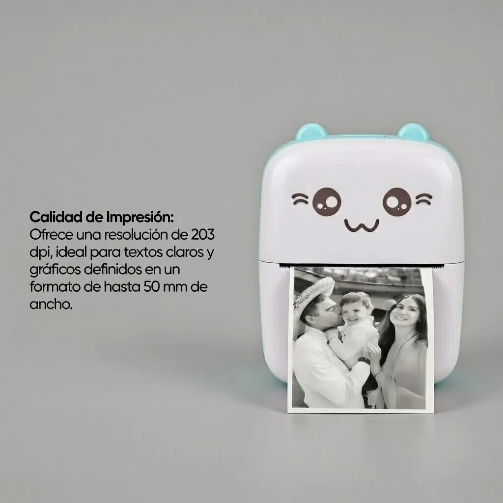 Mini Impresora Portátil Bluetooth: Fotos y Notas Sin Tinta - Imagen 5