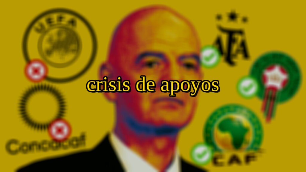 Infantino, sobre su mandato en la FIFA: crisis de apoyos