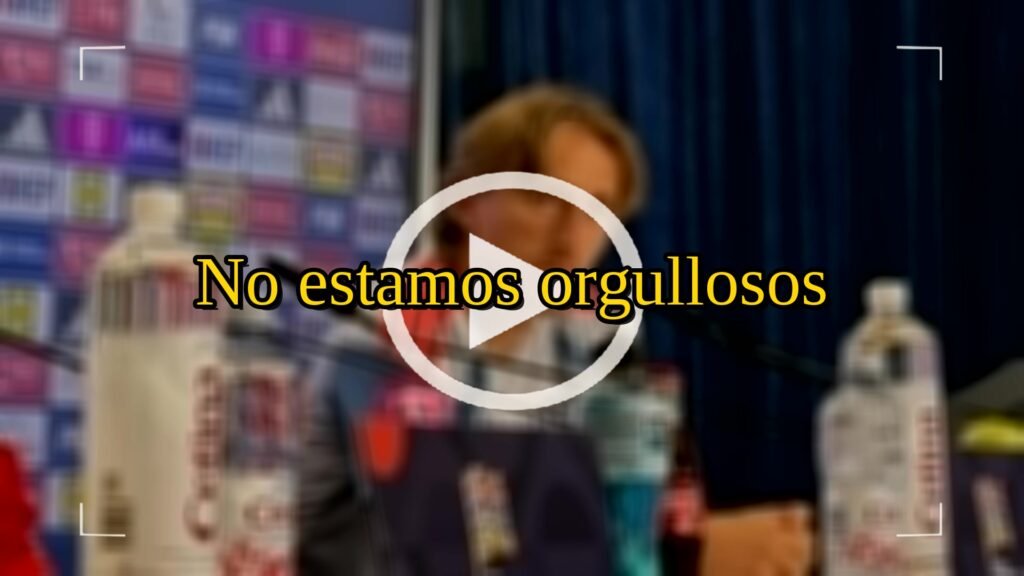 Modric tras la humillación de Croacia: No estamos orgullosos
