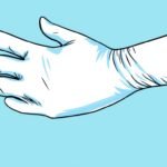 guante de nitrilo azul resistente sin latex para usos médicos